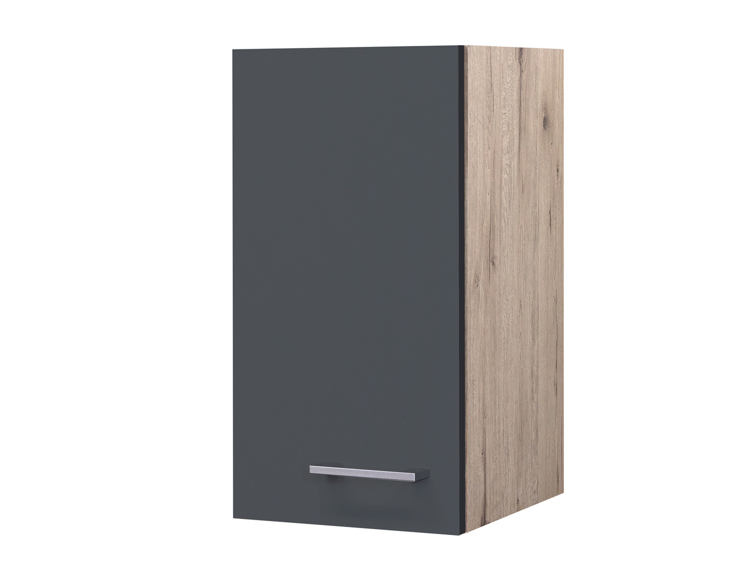 Hängeschrank Küche - 30 cm breit - Basaltgrau Matt San Remo Eiche – Morena