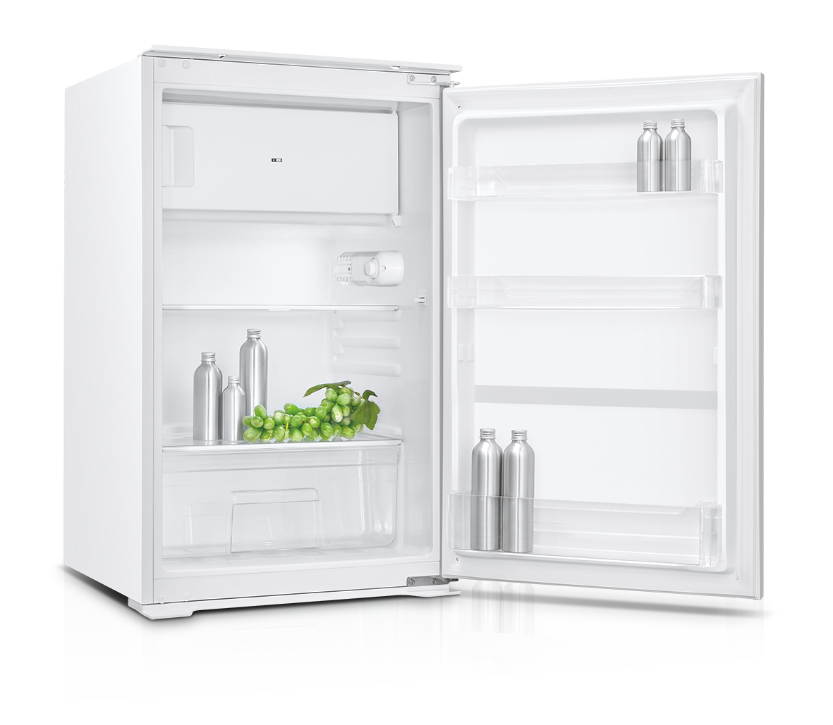 Menke Küchenzeile mit E-Geräten & Geschirrspüler - 280 cm breit – Smart Lack Weiß